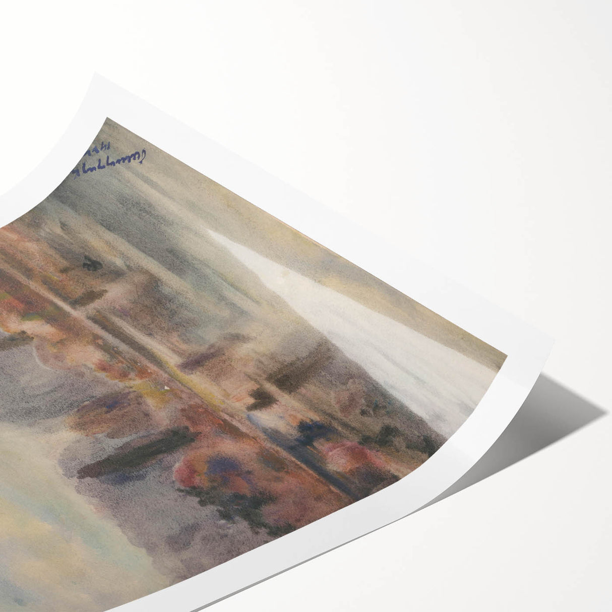 Twilight Pond Realism Art Print - Elegant Realism Canvas Wall Decor
