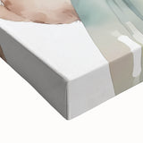 Floral Girl & Bunny Girls Room Wall Art – Kids Room Art Print