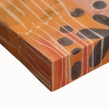 Large art depicting a black and white landscape painting on stretched canvas, suitable for bedroom decor.