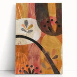 Large black and white abstract canvas depicting swirling patterns, ideal for kitchen wall art or bedroom ambiance.