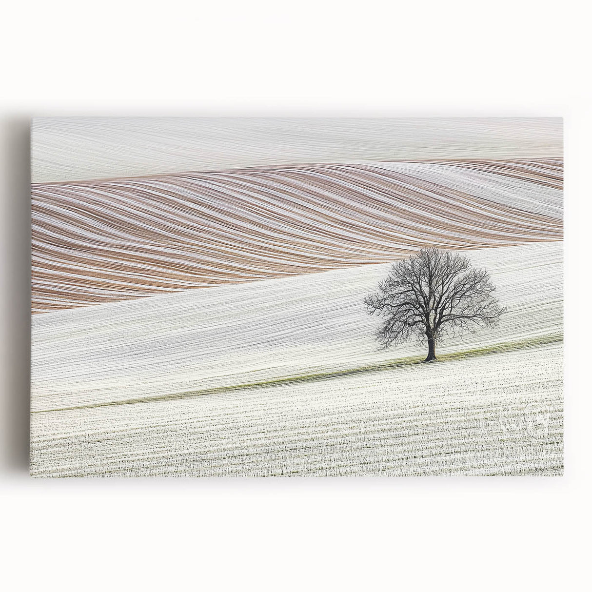 Abstract landscape stretched canvas print showcasing vibrant colors and flowing shapes, ideal for modern home decor. This artwork adds a dynamic touch to any space, enhancing interior aesthetics with its unique design and rich hues. Perfect for art enthusiasts seeking a contemporary piece to elevate their environment.