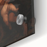 Baroque Angelic Struggle: Classic Art Print with Powerful Imagery