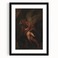 Baroque Angelic Struggle: Classic Art Print with Powerful Imagery