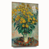 Impressionism Wall Art - Jerusalem Artichoke Flowers by Claude Monet Print