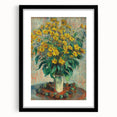 Impressionism Wall Art - Jerusalem Artichoke Flowers by Claude Monet Print