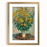 Impressionism Wall Art - Jerusalem Artichoke Flowers by Claude Monet Print