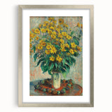 Impressionism Wall Art - Jerusalem Artichoke Flowers by Claude Monet Print