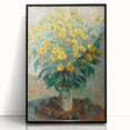 Impressionism Wall Art - Jerusalem Artichoke Flowers by Claude Monet Print