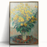 Impressionism Wall Art - Jerusalem Artichoke Flowers by Claude Monet Print