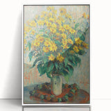 Impressionism Wall Art - Jerusalem Artichoke Flowers by Claude Monet Print