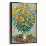 Impressionism Wall Art - Jerusalem Artichoke Flowers by Claude Monet Print