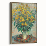 Impressionism Wall Art - Jerusalem Artichoke Flowers by Claude Monet Print