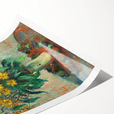 Impressionism Wall Art - Jerusalem Artichoke Flowers by Claude Monet Print