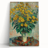 Impressionism Wall Art - Jerusalem Artichoke Flowers by Claude Monet Print