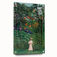 Exotic Forest Wall Art - Rousseau’s Vibrant Jungle Scene with Woman Decor