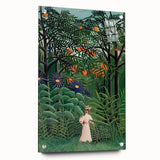 Exotic Forest Wall Art - Rousseau’s Vibrant Jungle Scene with Woman Decor