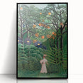 Exotic Forest Wall Art - Rousseau’s Vibrant Jungle Scene with Woman Decor