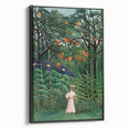 Exotic Forest Wall Art - Rousseau’s Vibrant Jungle Scene with Woman Decor