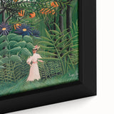 Exotic Forest Wall Art - Rousseau’s Vibrant Jungle Scene with Woman Decor