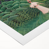 Exotic Forest Wall Art - Rousseau’s Vibrant Jungle Scene with Woman Decor