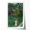Exotic Forest Wall Art - Rousseau’s Vibrant Jungle Scene with Woman Decor