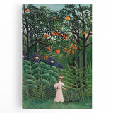 Exotic Forest Wall Art - Rousseau’s Vibrant Jungle Scene with Woman Decor