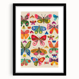 Colorful Butterfly Girls Room Wall Art – Kids Room Art Print