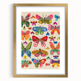Colorful Butterfly Girls Room Wall Art – Kids Room Art Print