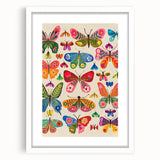 Colorful Butterfly Girls Room Wall Art – Kids Room Art Print