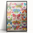 Colorful Butterfly Girls Room Wall Art – Kids Room Art Print