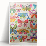 Colorful Butterfly Girls Room Wall Art – Kids Room Art Print