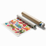 Colorful Butterfly Girls Room Wall Art – Kids Room Art Print