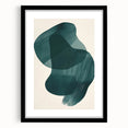Modern Dining Room Wall Art - Abstract Green Canvas & Framed Print