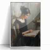 Abstract figurative framed acrylic artwork showcasing vibrant colors and fluid shapes, mounted in a sleek white frame, perfect for modern home decor.