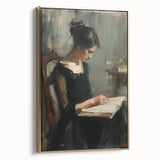 Abstract figurative framed canvas artwork showcasing vibrant gold tones and intricate details, perfect for modern home decor. Ideal for adding elegance to any space.