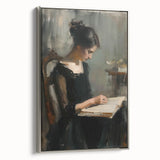 Abstract figurative wall art print in a sleek silver frame, showcasing vibrant colors and dynamic shapes, ideal for modern home decor. Perfect for adding a contemporary touch to any living space.