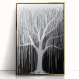 Framed acrylic artwork showcasing vibrant abstract florals in gold and pastel colors, elegantly displayed from the front view, perfect for modern home decor.