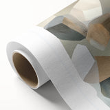Minimalist Abstract Wall Art – Beige, Brown & Gray Stone Shapes