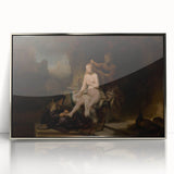 Baroque Bathing Scene: Classic Art Print with Luxurious Details