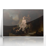 Baroque Bathing Scene: Classic Art Print with Luxurious Details