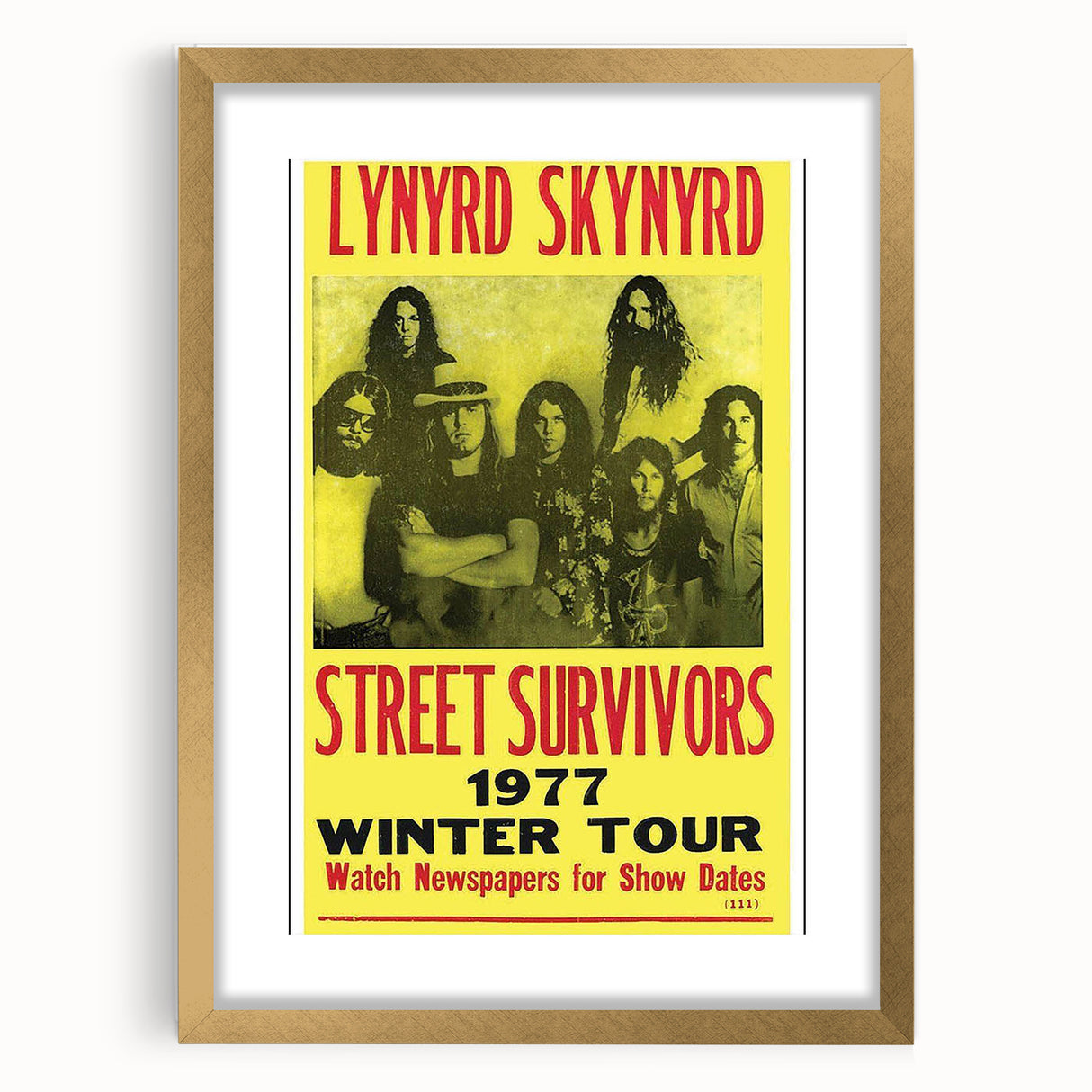 Lynyrd Skynyrd Street Survivors Poster - Vintage Rock Wall Art