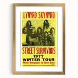 Lynyrd Skynyrd Street Survivors Poster - Vintage Rock Wall Art
