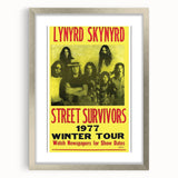 Lynyrd Skynyrd Street Survivors Poster - Vintage Rock Wall Art
