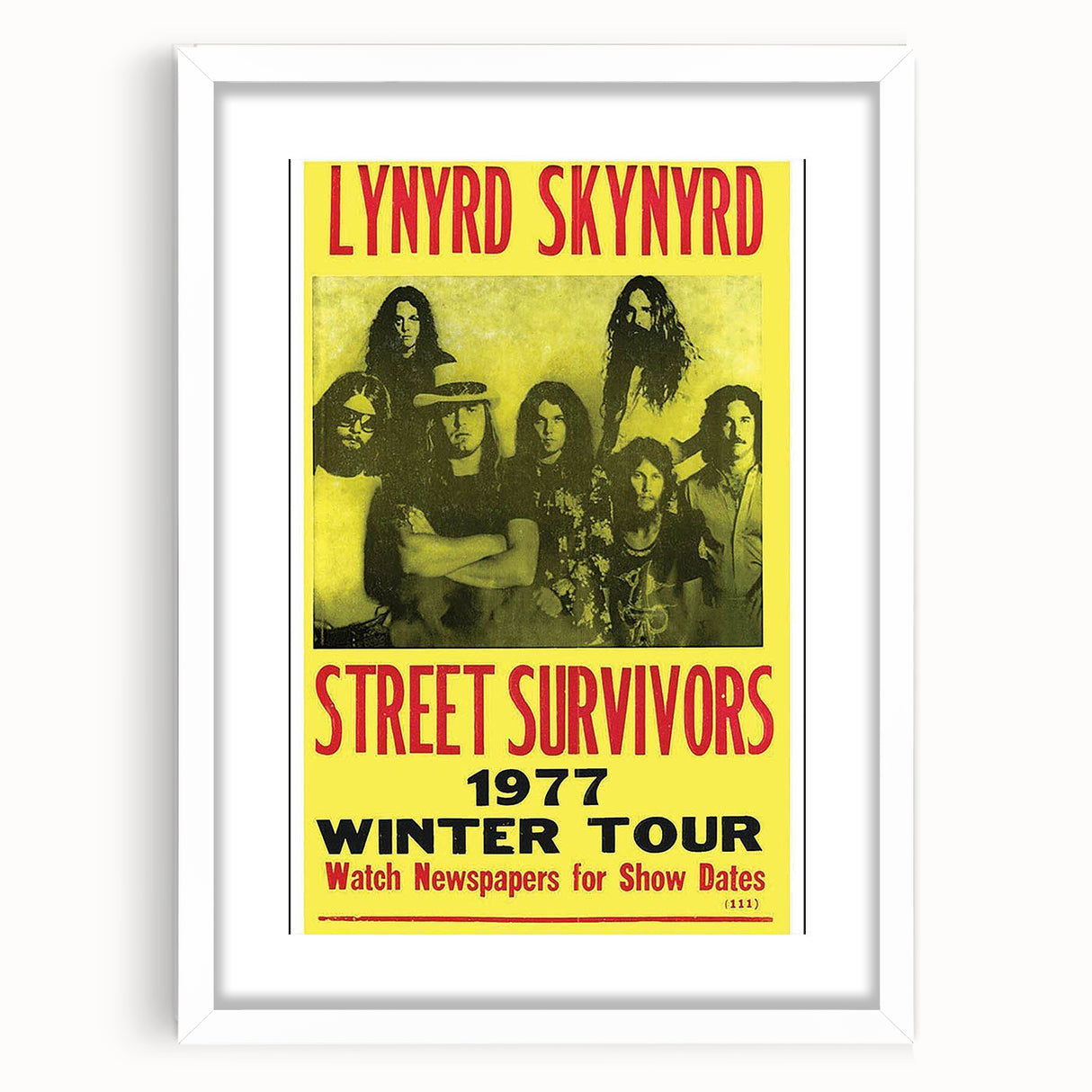 Lynyrd Skynyrd Street Survivors Poster - Vintage Rock Wall Art