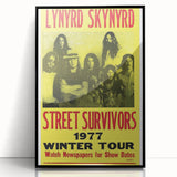 Lynyrd Skynyrd Street Survivors Poster - Vintage Rock Wall Art