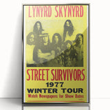 Lynyrd Skynyrd Street Survivors Poster - Vintage Rock Wall Art