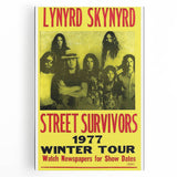Lynyrd Skynyrd Street Survivors Poster - Vintage Rock Wall Art