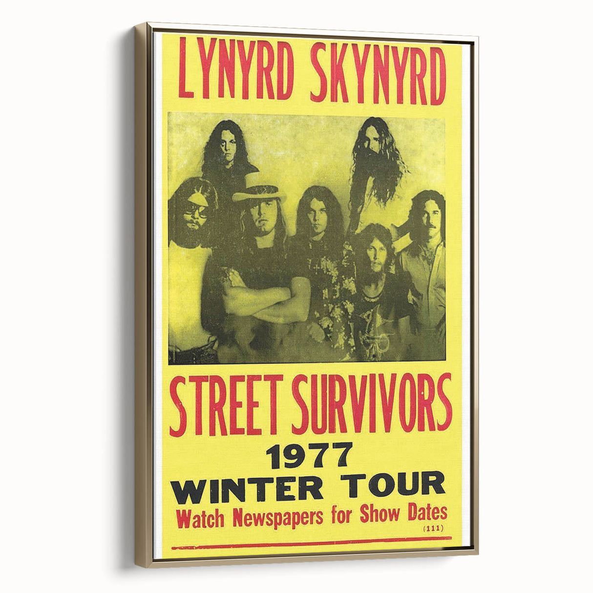 Lynyrd Skynyrd Street Survivors Poster - Vintage Rock Wall Art