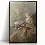 The Sisters Realism Art Print - Classical Realism Canvas for Home Decor