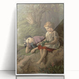 The Sisters Realism Art Print - Classical Realism Canvas for Home Decor